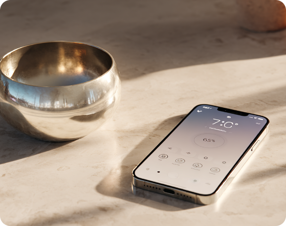 Freshbowl app on kitchen counter